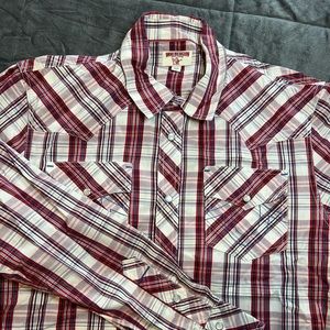 TRUE RELIGION longsleeve plaid tee (Size US M XL)